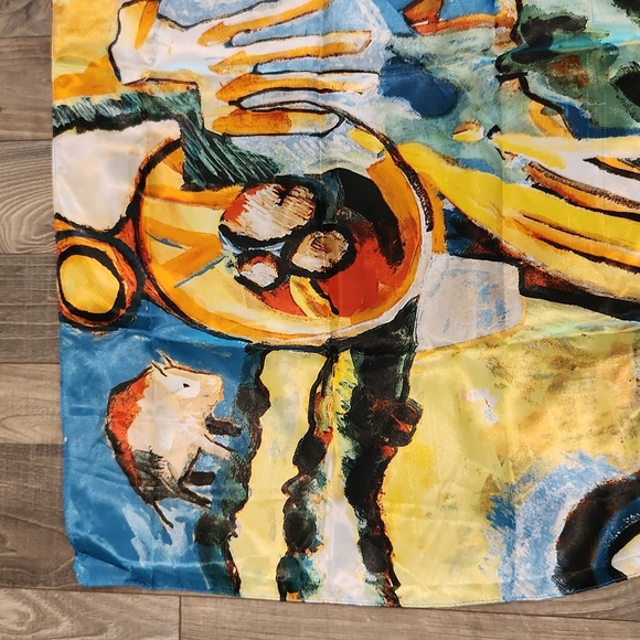 Billy Mills 2018 Olympic Tribute Scarf‎ in Native American Motif - Picture 2 of 10